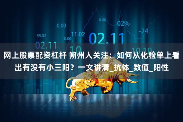 网上股票配资杠杆 朔州人关注：如何从化验单上看出有没有小三阳？一文讲清_抗体_数值_阳性