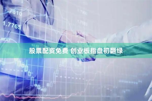 股票配资免费 创业板指盘初翻绿